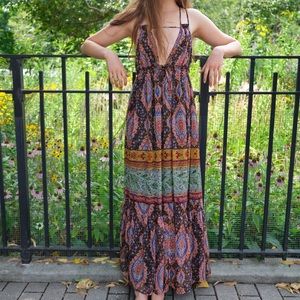ZARA LONG PRINT DRESS